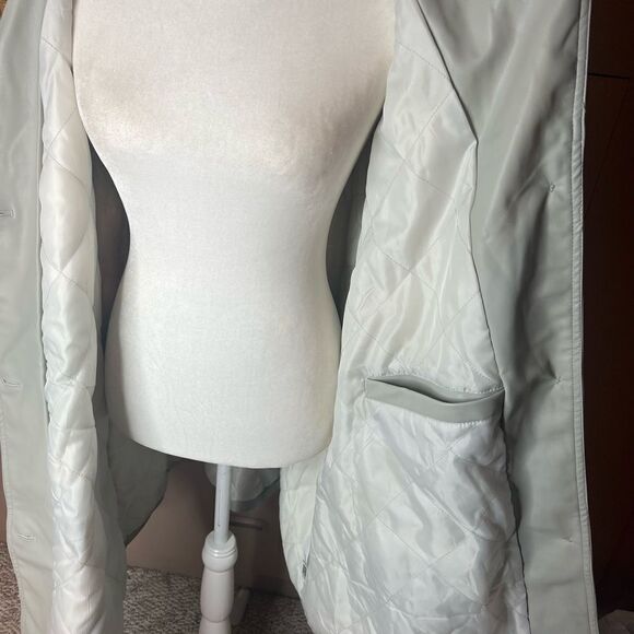 ASOS CURVE oversized faux leather quilted lined jacket size 26 - Picture 6 of 8